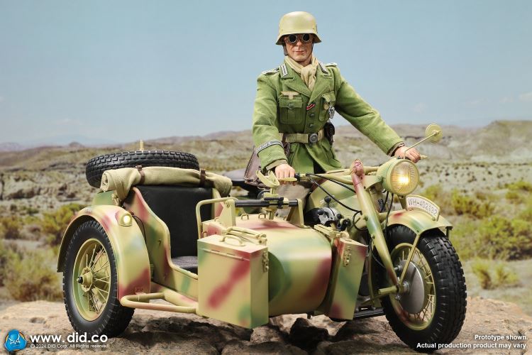 WWII German Zundaper KS750 motorcycle 1/6