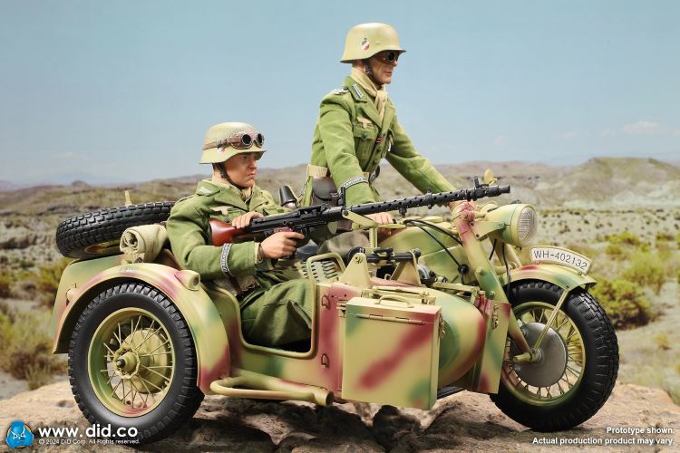 WWII German Zundaper KS750 motorcycle 1/6