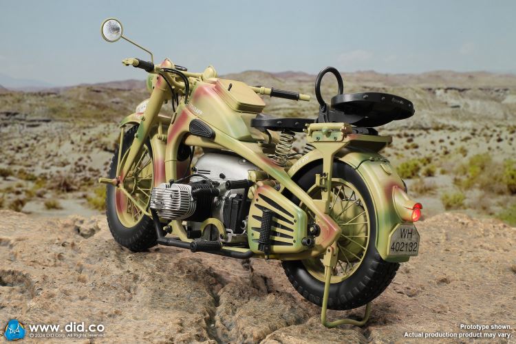WWII German Zundaper KS750 motorcycle 1/6