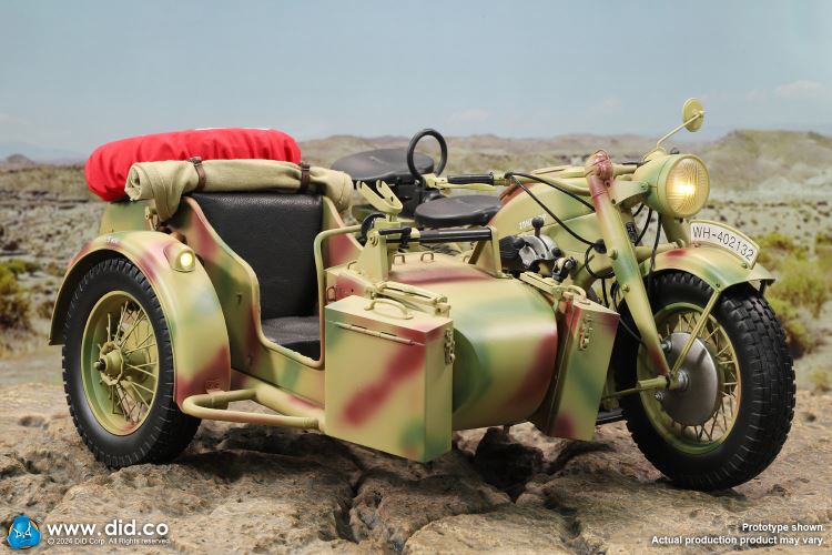 WWII German Zundaper KS750 motorcycle 1/6
