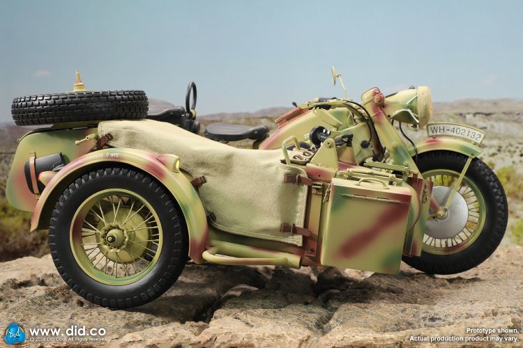 WWII German Zundaper KS750 motorcycle 1/6