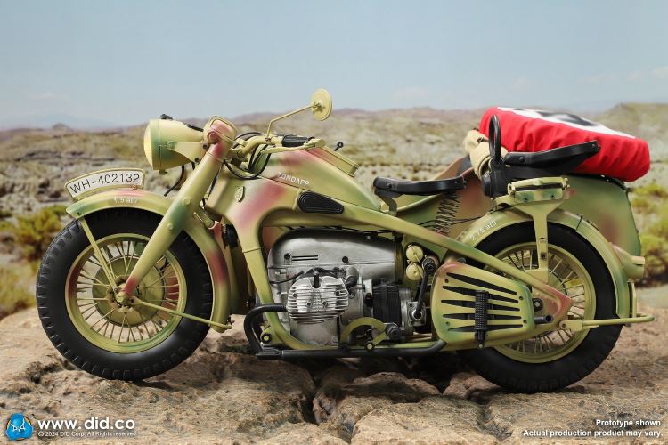 WWII German Zundaper KS750 motorcycle 1/6