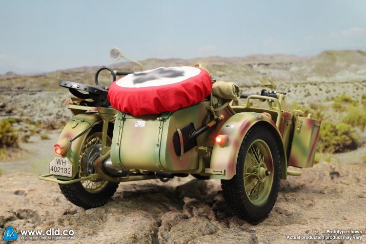 WWII German Zundaper KS750 motorcycle 1/6