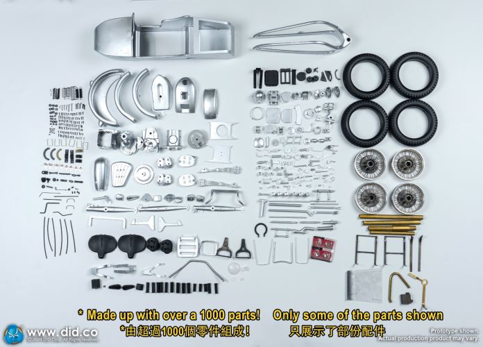 WWII German Zundaper KS750 motorcycle 1/6