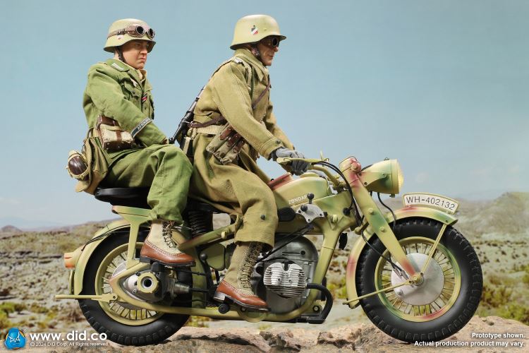 WWII German Zundaper KS750 motorcycle 1/6