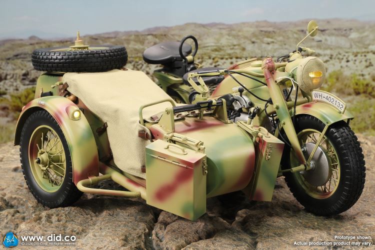 WWII German Zundaper KS750 motorcycle 1/6