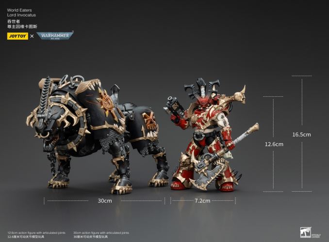 World Eater - Lord Invictus (Steel Bull Rider) / Khorne Berserker 1/18