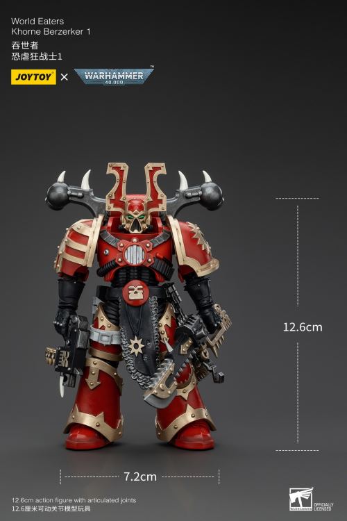 World Eater - Lord Invictus (Steel Bull Rider) / Khorne Berserker 1/18