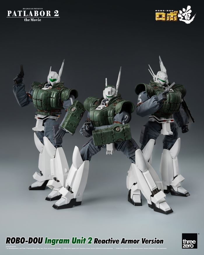 Robo-Dou Ingram Reactive Armor equipped Units 1 to 3