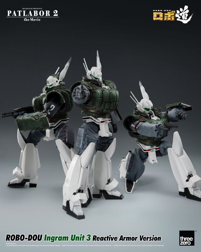 Robo-Dou Ingram Reactive Armor equipped Units 1 to 3