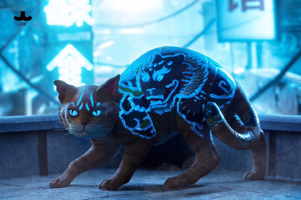 Japanese relief tattoo cat 1/4