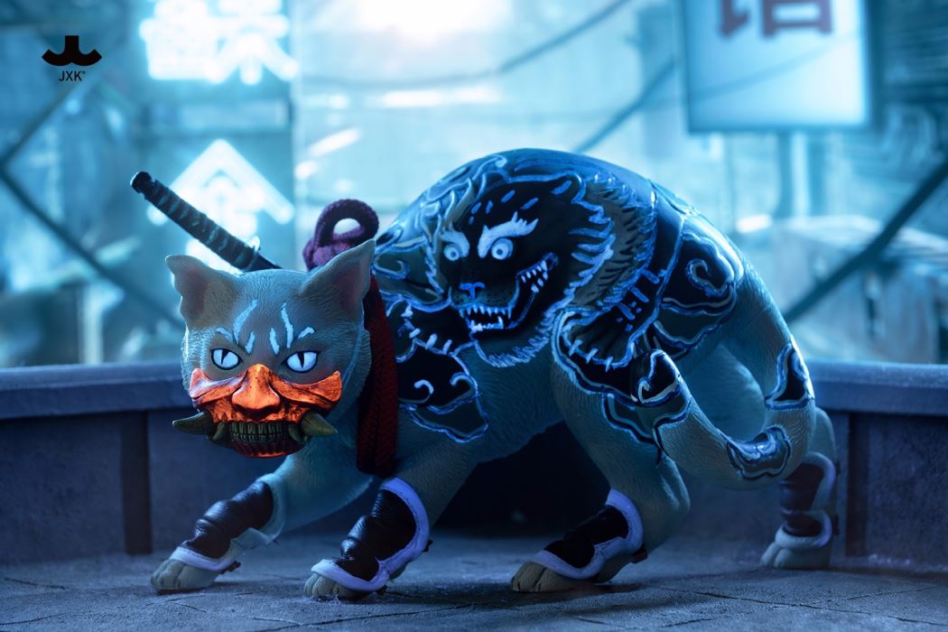 Japanese relief tattoo cat 1/4