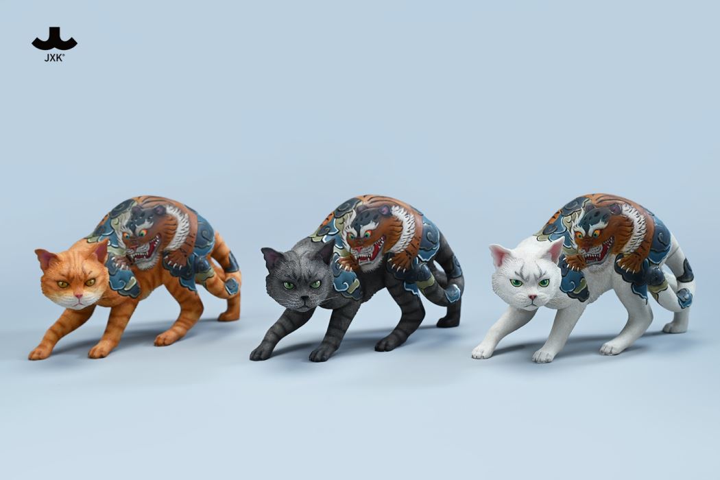 Japanese relief tattoo cat 1/4