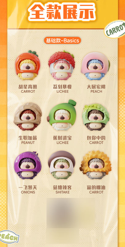 Crispy Xiao Bu Vegetable Buff Series Mini Trading Figure