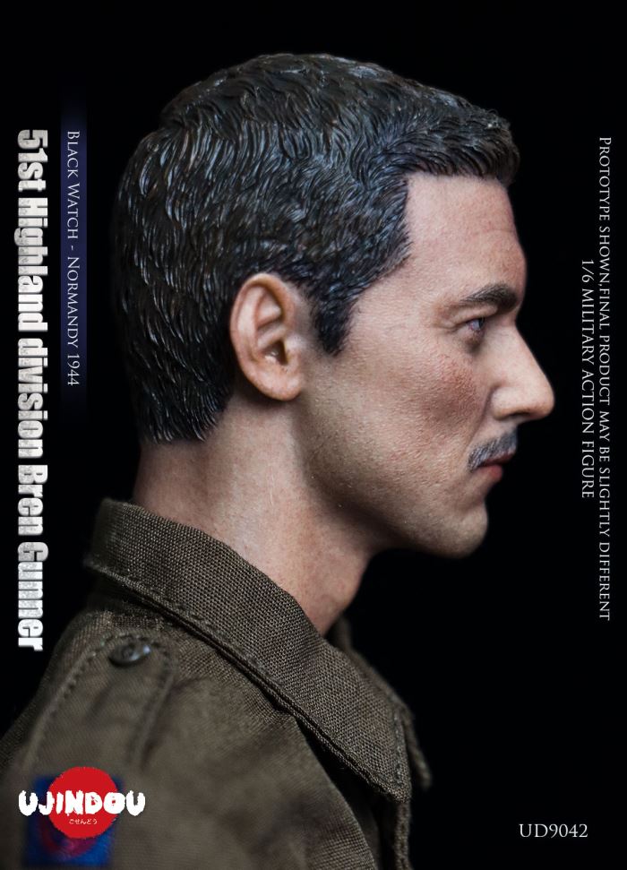 WWII British Army 51st Highland Division Bren Machine Gunner - Normandy 1944 1/6