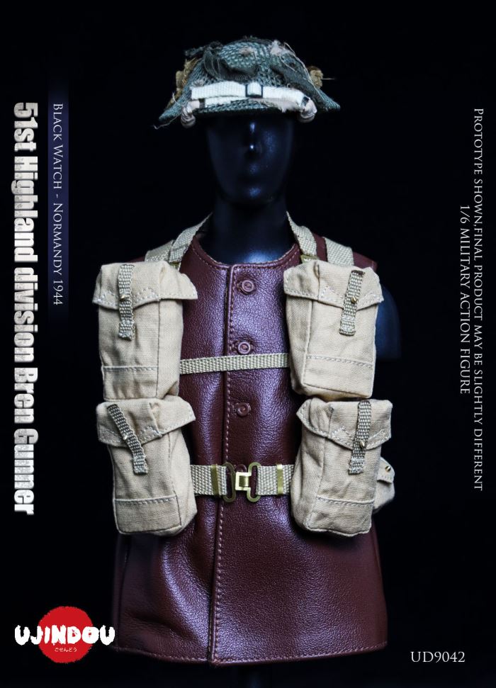 WWII British Army 51st Highland Division Bren Machine Gunner - Normandy 1944 1/6