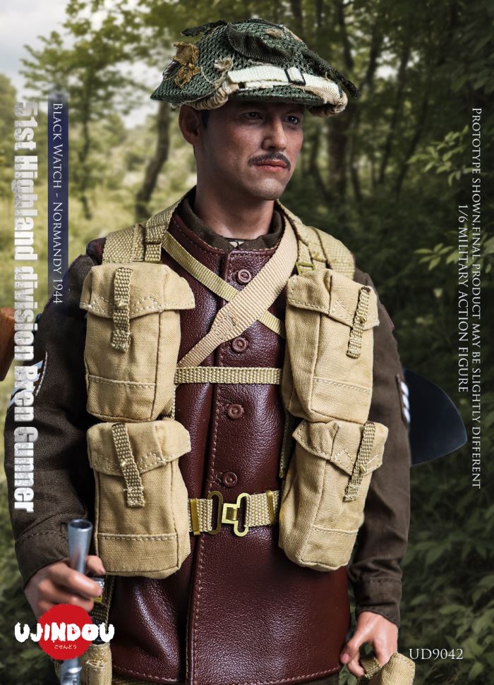 WWII British Army 51st Highland Division Bren Machine Gunner - Normandy 1944 1/6