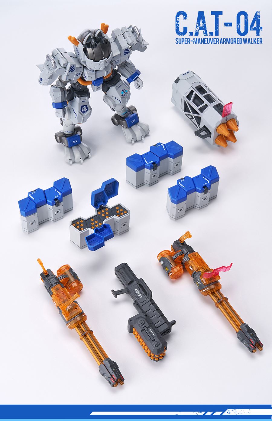 Original 04th Machine Array Heavy Armored Cat Mecha