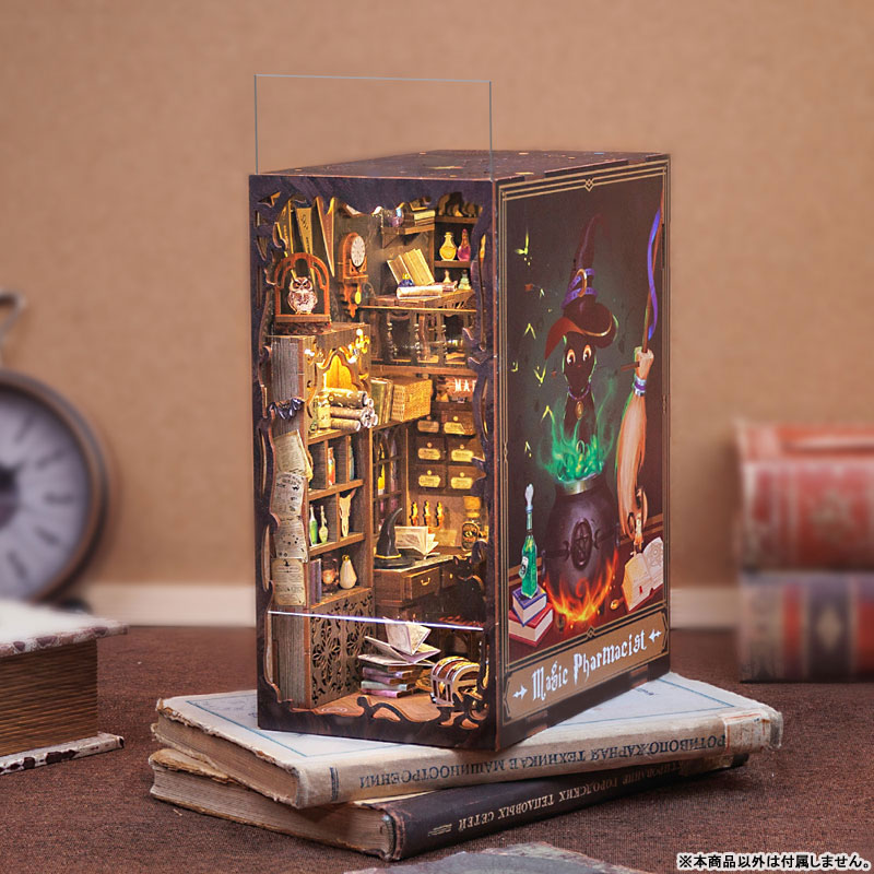 Miniature Doll House Eternal Bookstore Wooden Handmade Kit