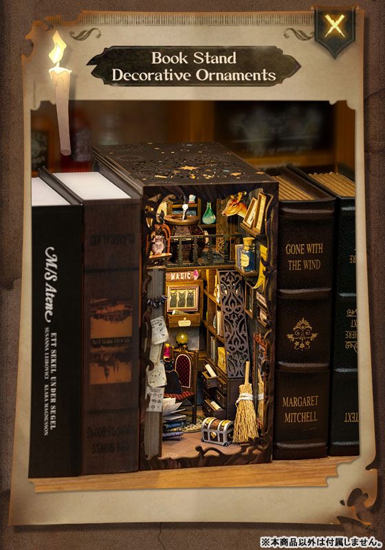 Miniature Doll House Eternal Bookstore Wooden Handmade Kit