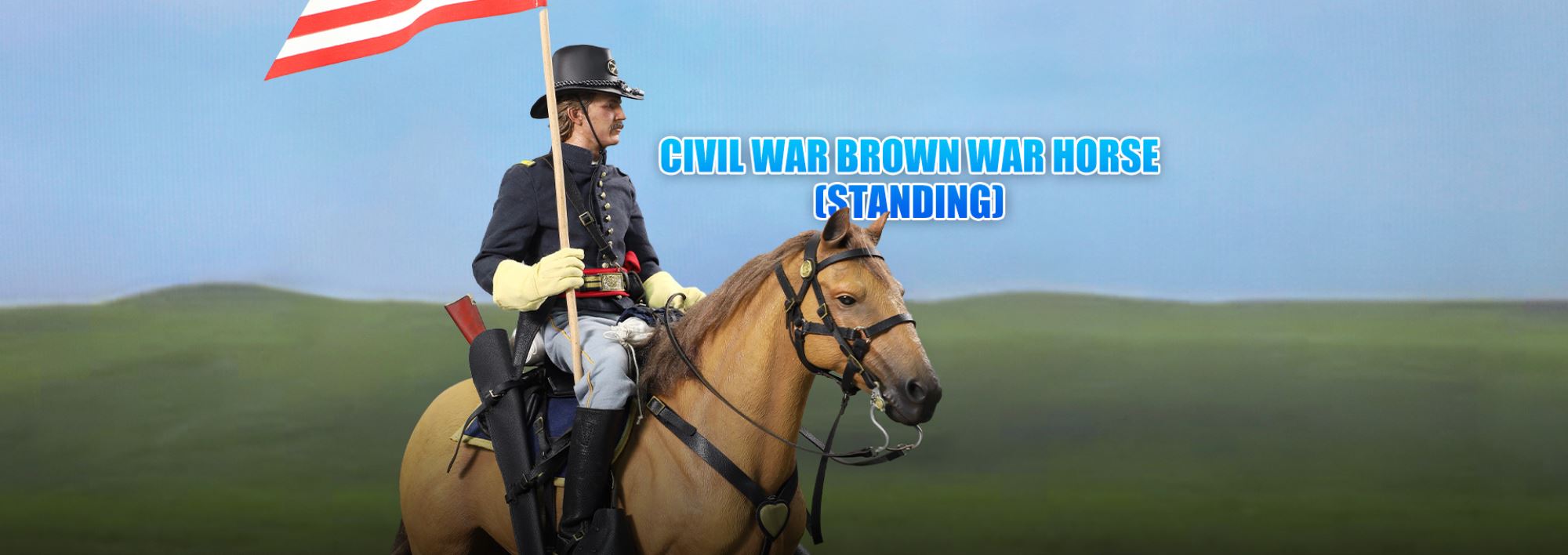 Civil War Brown Warhorse 1/6
