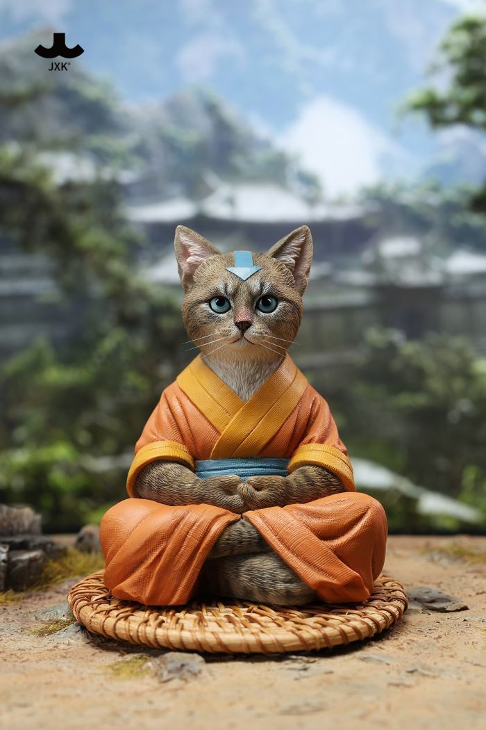 Airbender Cat Figurine