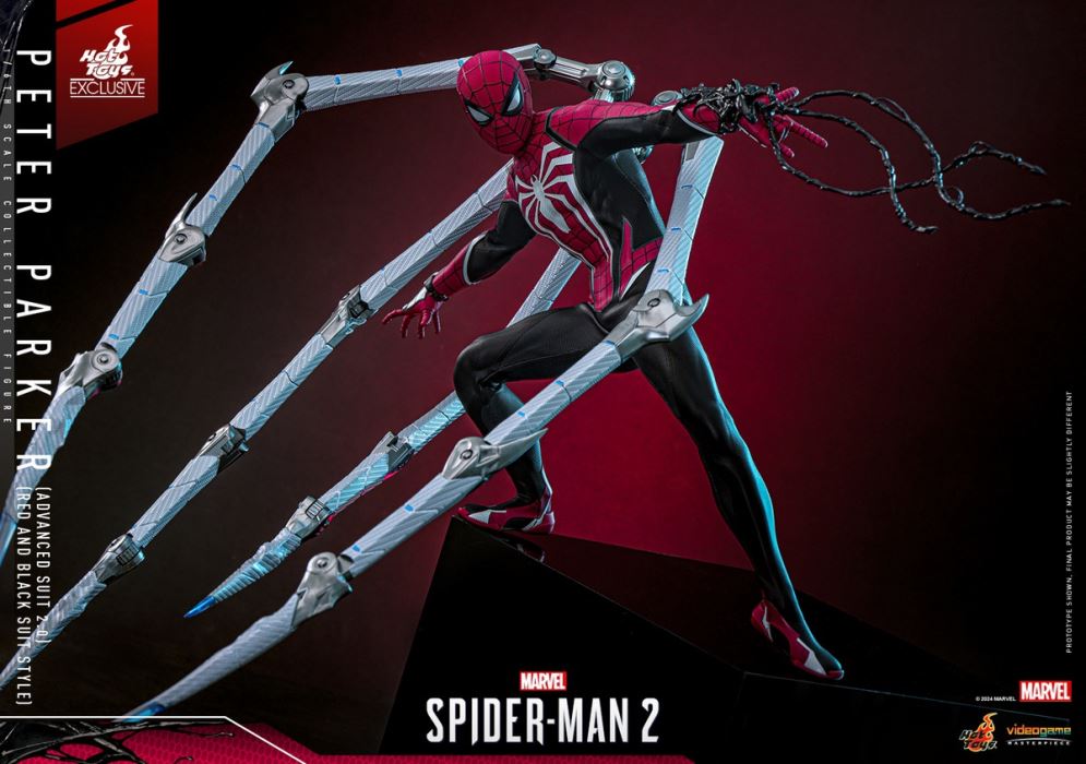 Marvel Spider-Man 2 Peter Parker (Advanced Suit 2.0 Red and Black Edition) 1/6