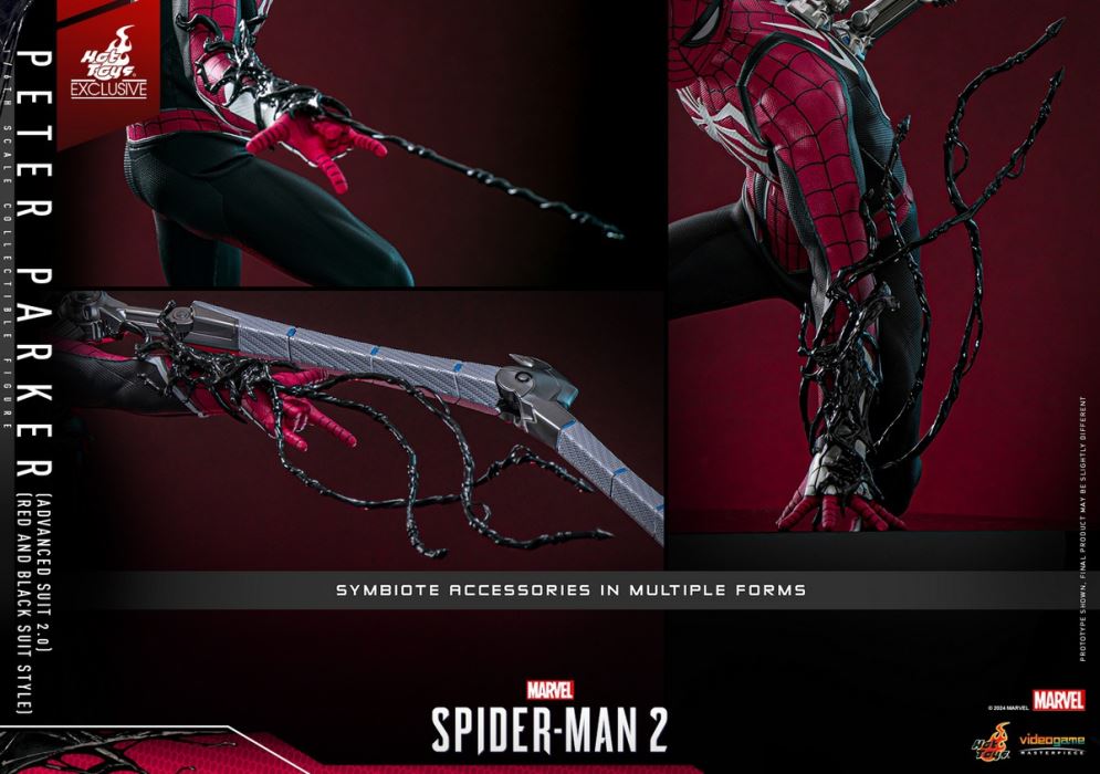 Marvel Spider-Man 2 Peter Parker (Advanced Suit 2.0 Red and Black Edition) 1/6
