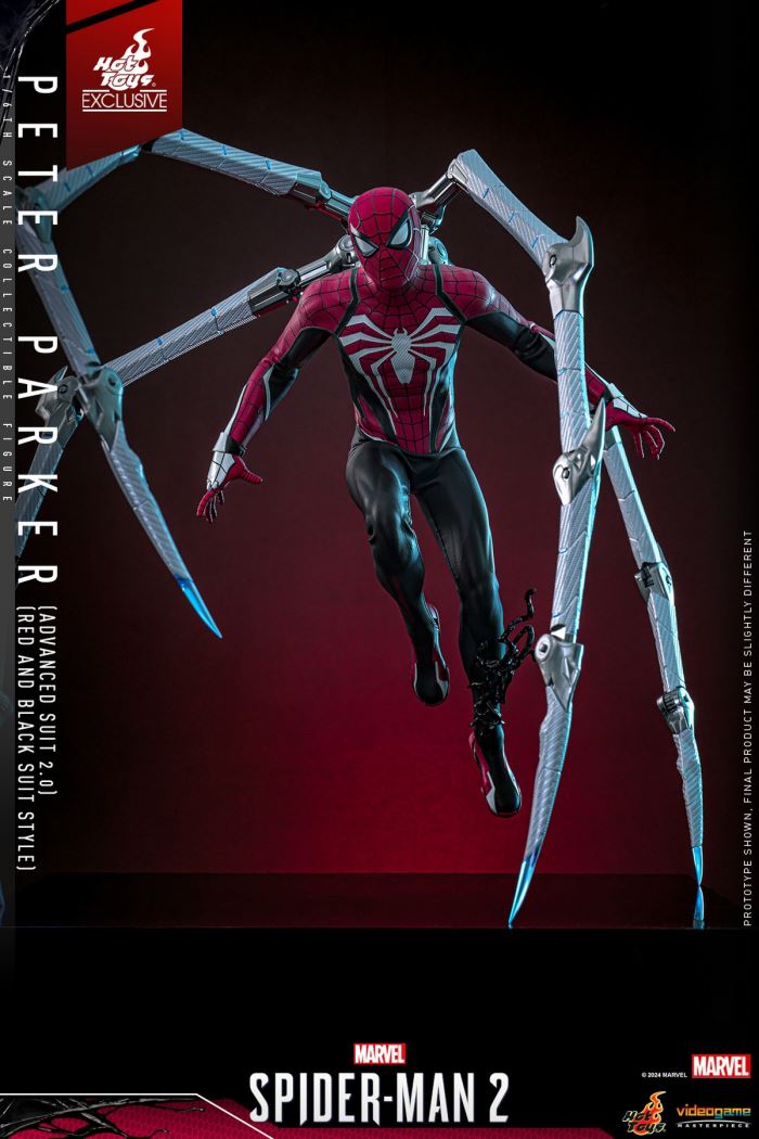 Marvel Spider-Man 2 Peter Parker (Advanced Suit 2.0 Red and Black Edition) 1/6
