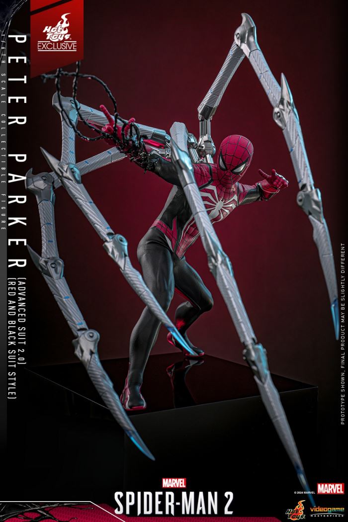 Marvel Spider-Man 2 Peter Parker (Advanced Suit 2.0 Red and Black Edition) 1/6