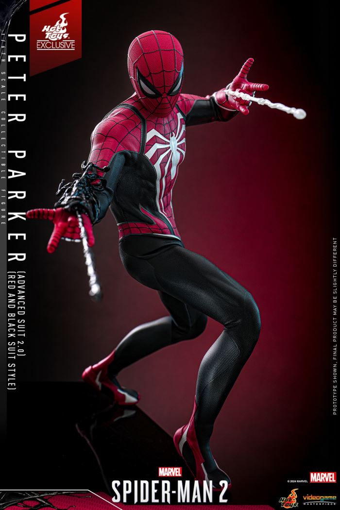 Marvel Spider-Man 2 Peter Parker (Advanced Suit 2.0 Red and Black Edition) 1/6