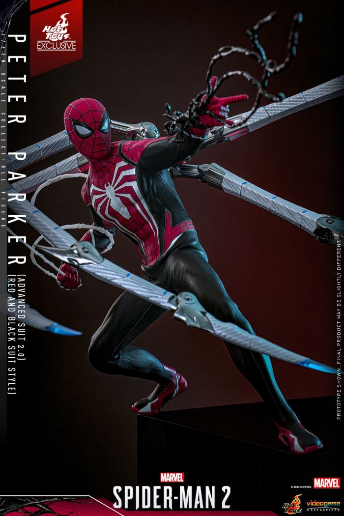 Marvel Spider-Man 2 Peter Parker (Advanced Suit 2.0 Red and Black Edition) 1/6