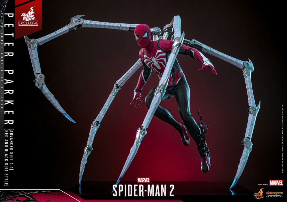 Marvel Spider-Man 2 Peter Parker (Advanced Suit 2.0 Red and Black Edition) 1/6