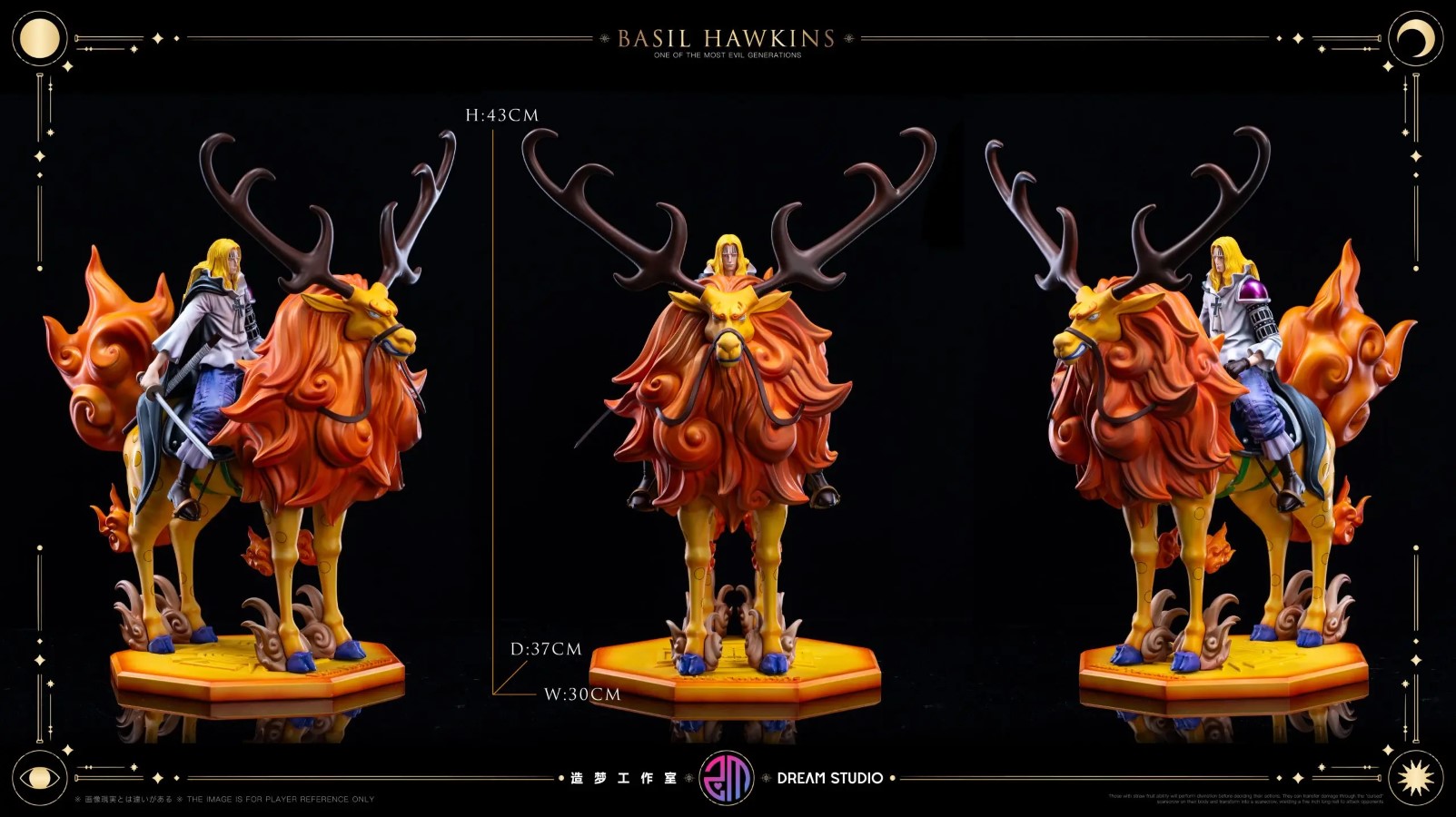 Onigashima Deer-Riding Hawkins - One Piece