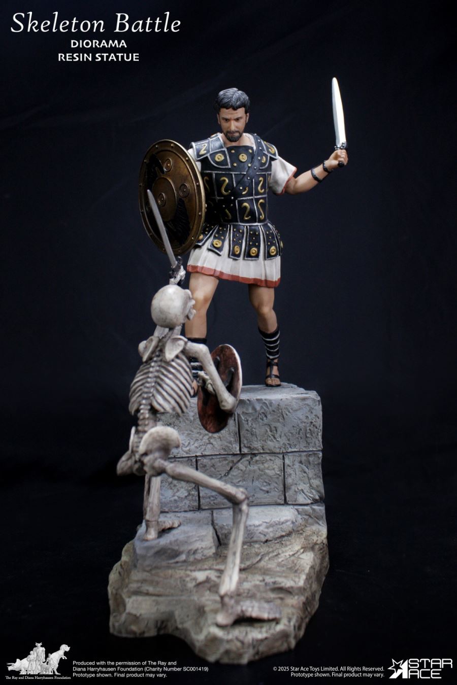 Ray Harryhausen - Skeleton Soldier Battle Base Scene 1/8