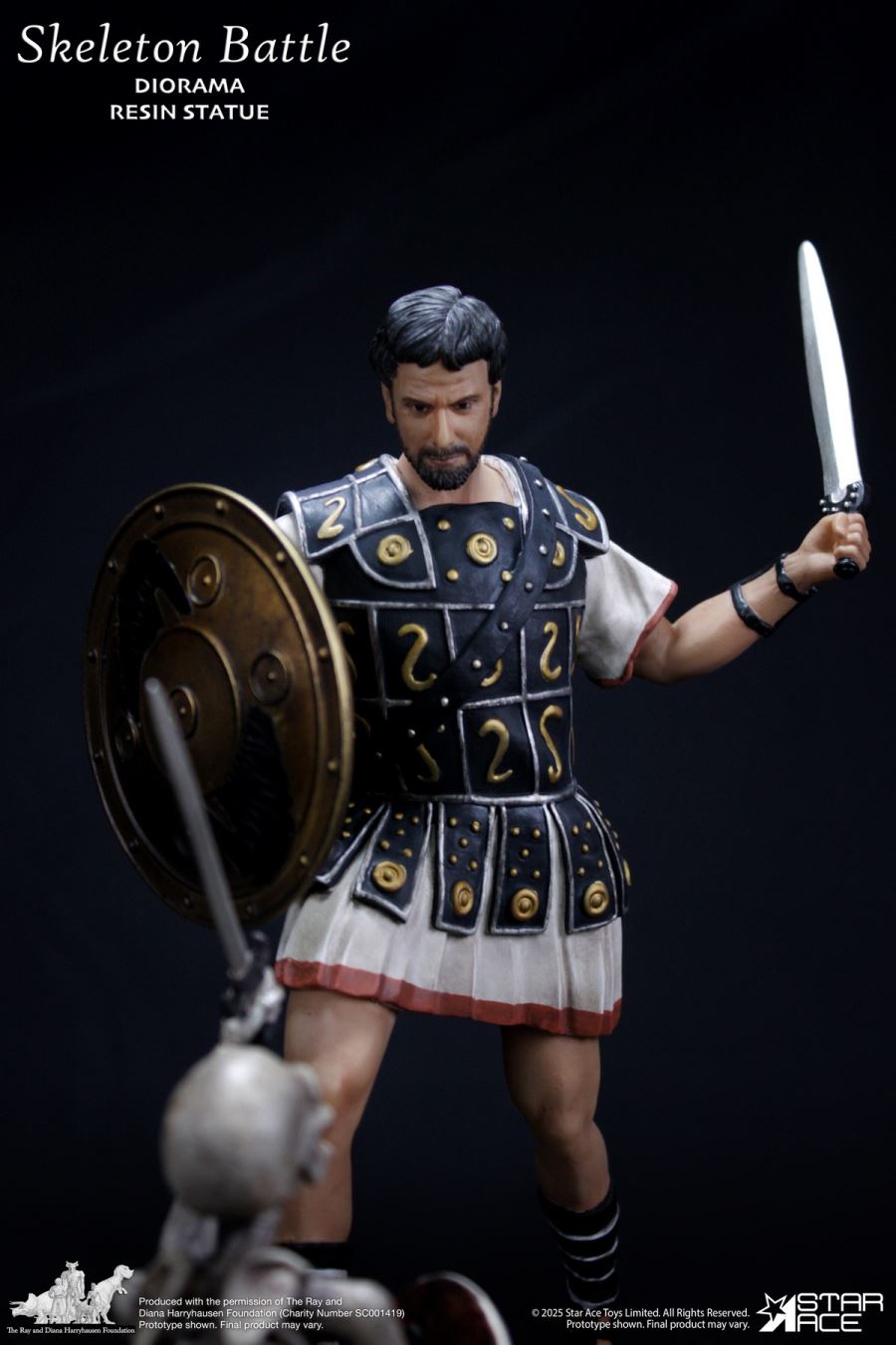 Ray Harryhausen - Skeleton Soldier Battle Base Scene 1/8