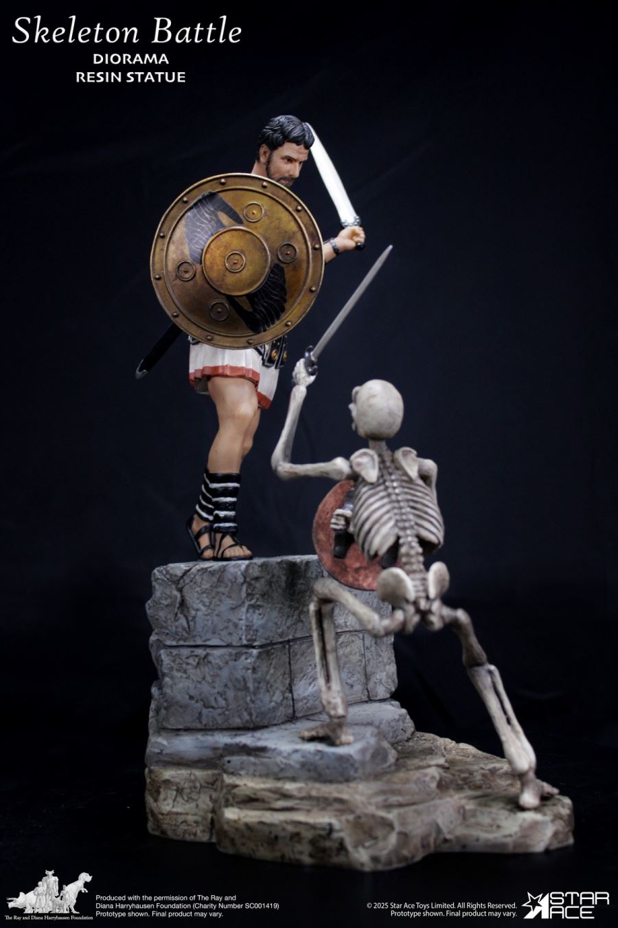 Ray Harryhausen - Skeleton Soldier Battle Base Scene 1/8