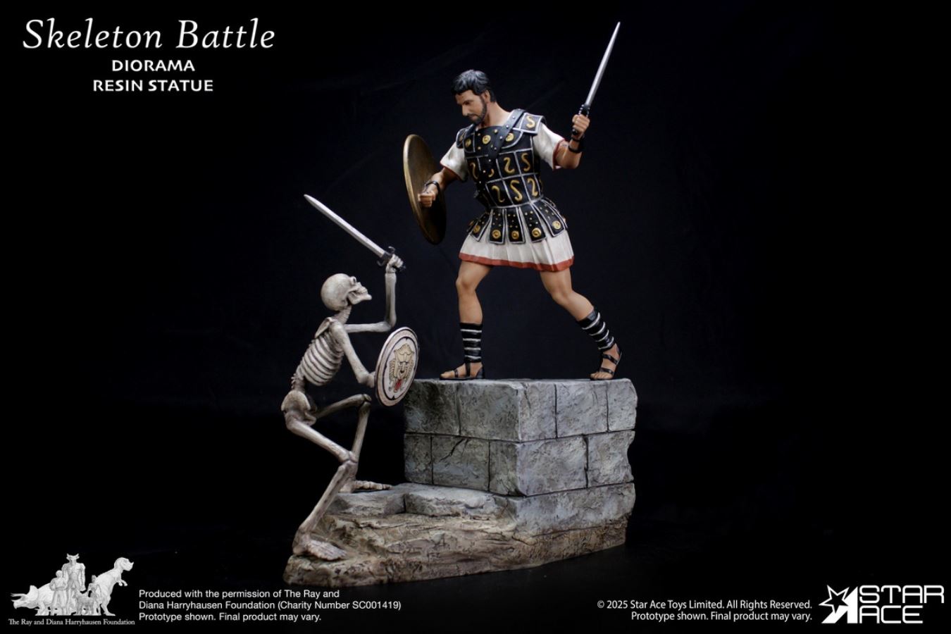 Ray Harryhausen - Skeleton Soldier Battle Base Scene 1/8