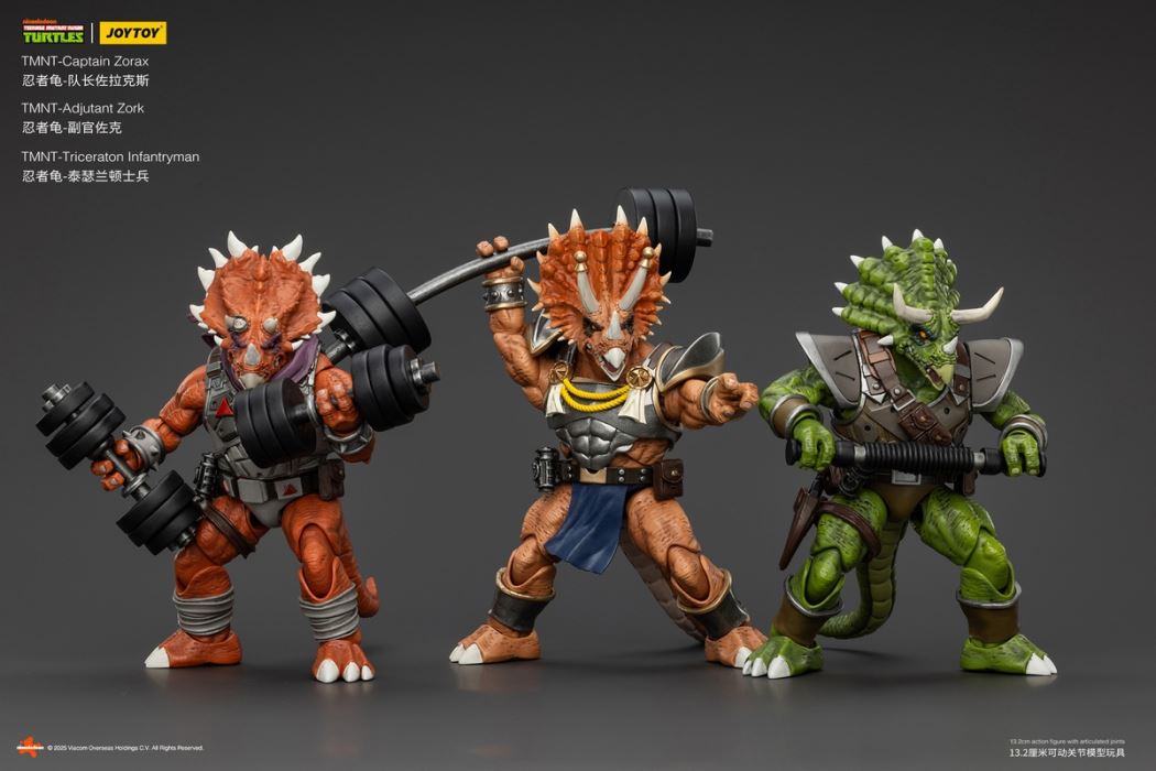 TMNT Ninja Turtles - Captain Zorax/Lieutenant Zorke/Taserant Soldier/Casey Jones 1/18