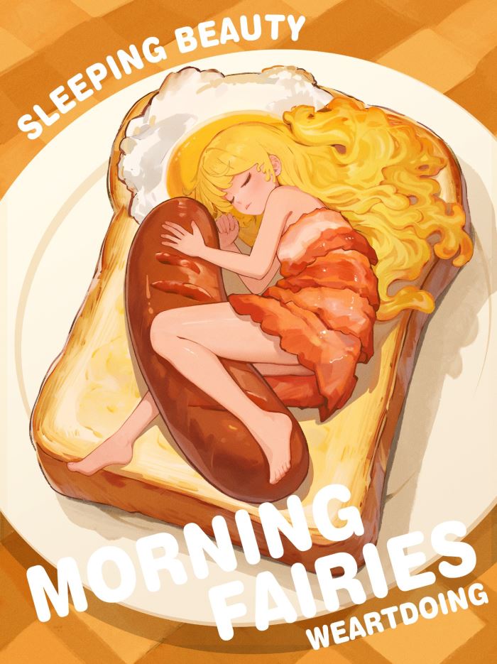 Sleeping Beauty -Morning Fairies -Soft Fried Egg & Ice Cream French Toast