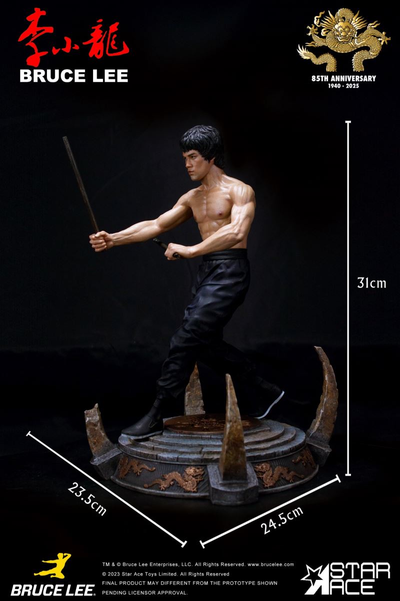 Bruce Lee - Calico Stick Statue