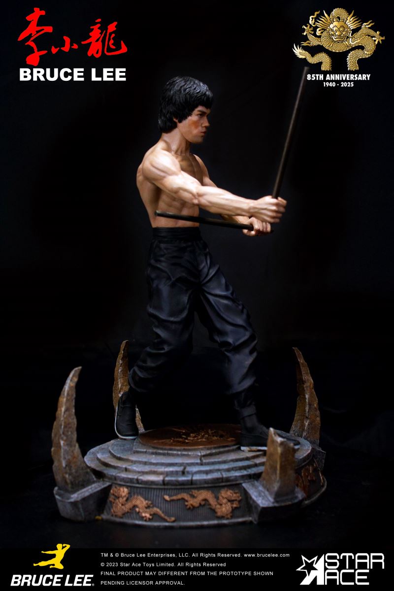 Bruce Lee - Calico Stick Statue