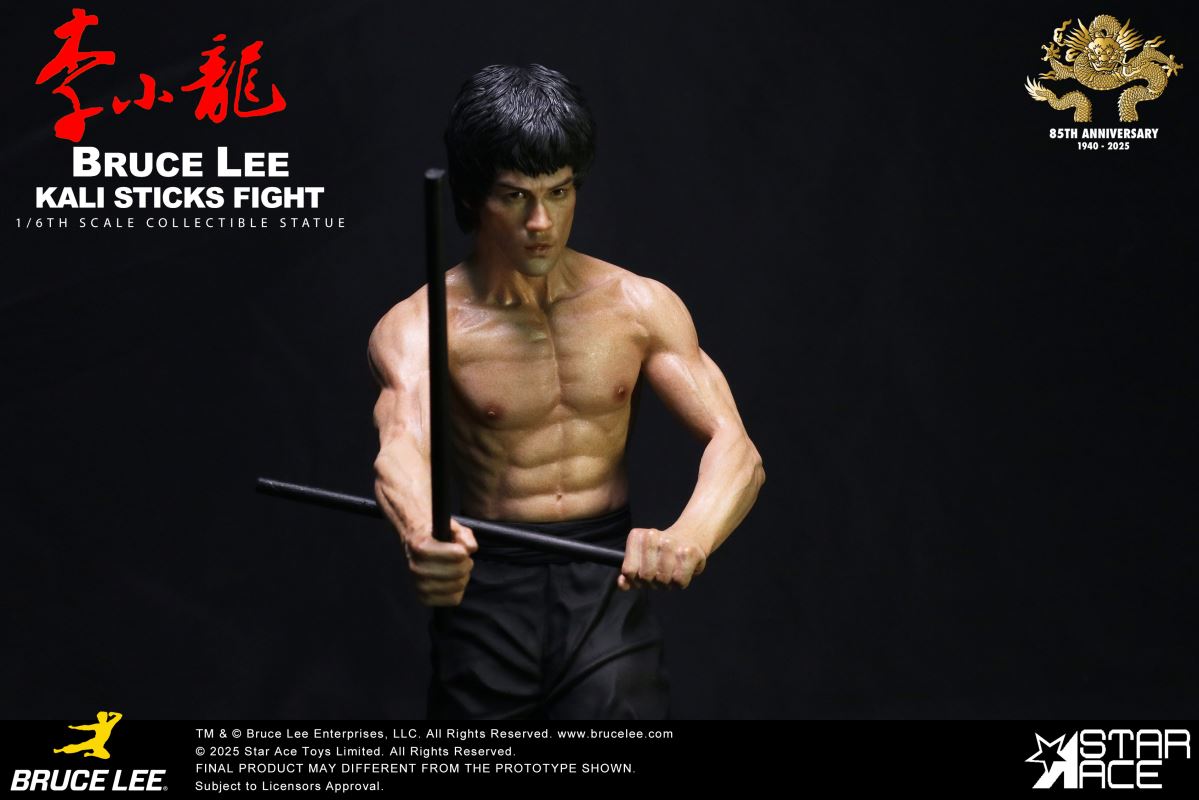 Bruce Lee - Calico Stick Statue