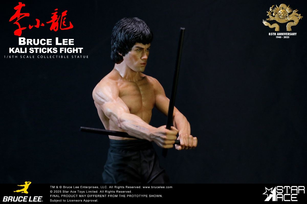 Bruce Lee - Calico Stick Statue