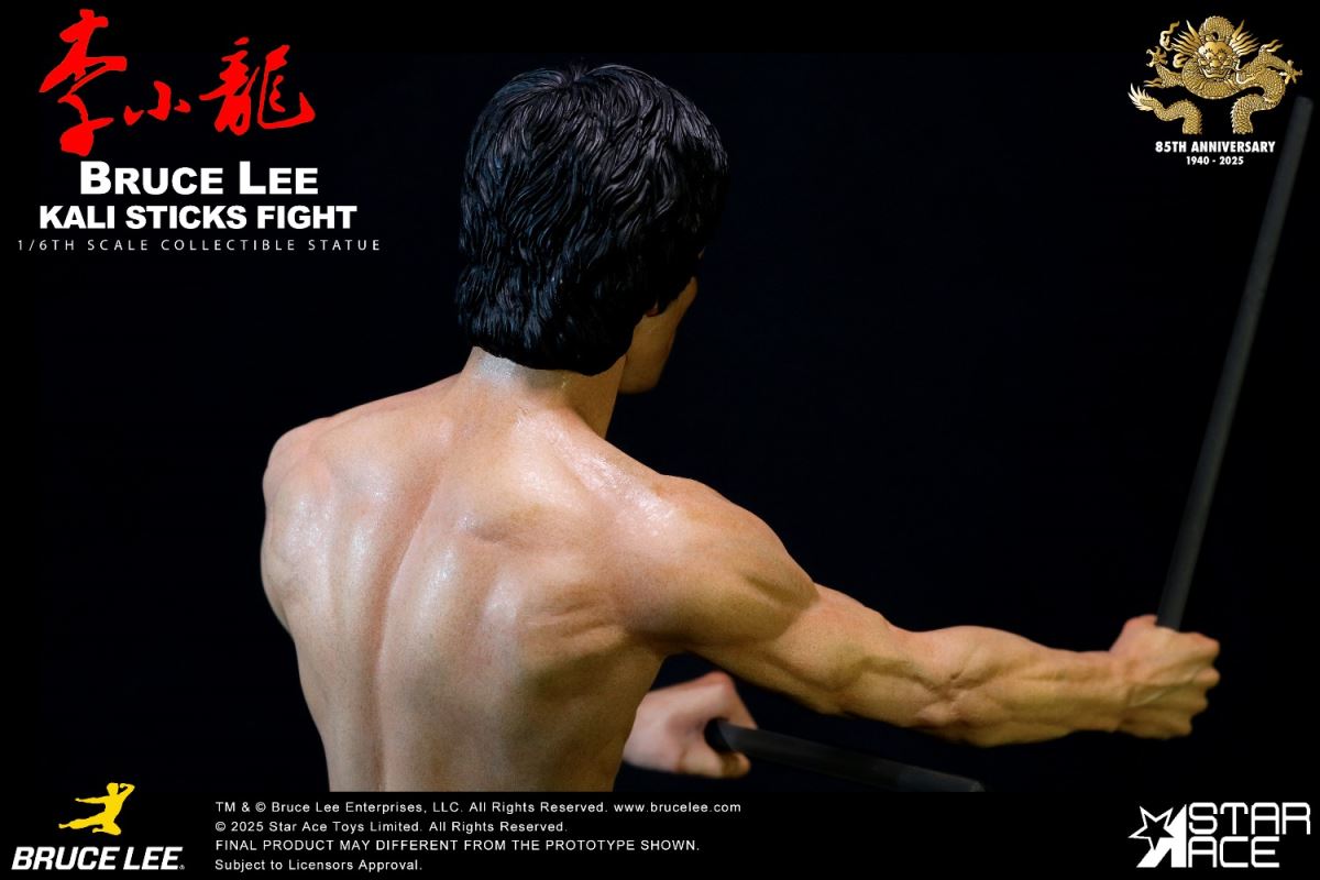 Bruce Lee - Calico Stick Statue