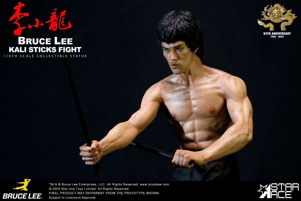 Bruce Lee - Calico Stick Statue