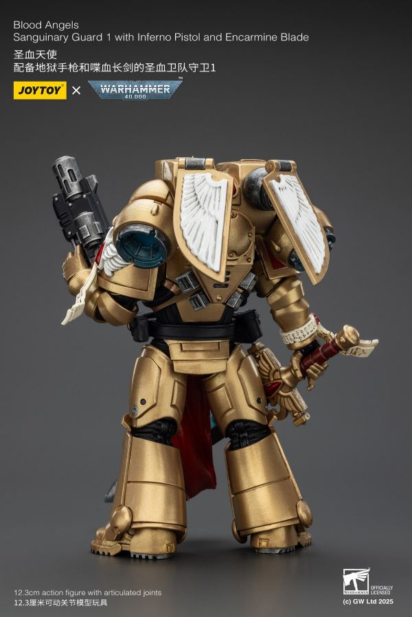 Fallen Lord Cypher / Captain of the 5th Company of the Sons of Horus / Blood Angels Sanguinary Guard 3-Man Set 1/18