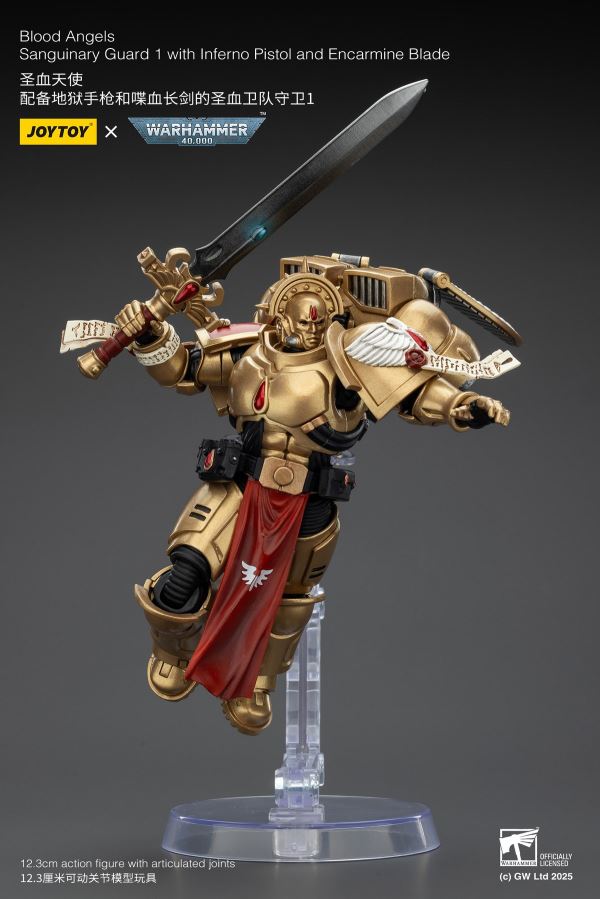 Fallen Lord Cypher / Captain of the 5th Company of the Sons of Horus / Blood Angels Sanguinary Guard 3-Man Set 1/18
