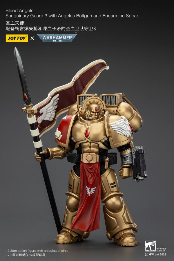 Fallen Lord Cypher / Captain of the 5th Company of the Sons of Horus / Blood Angels Sanguinary Guard 3-Man Set 1/18