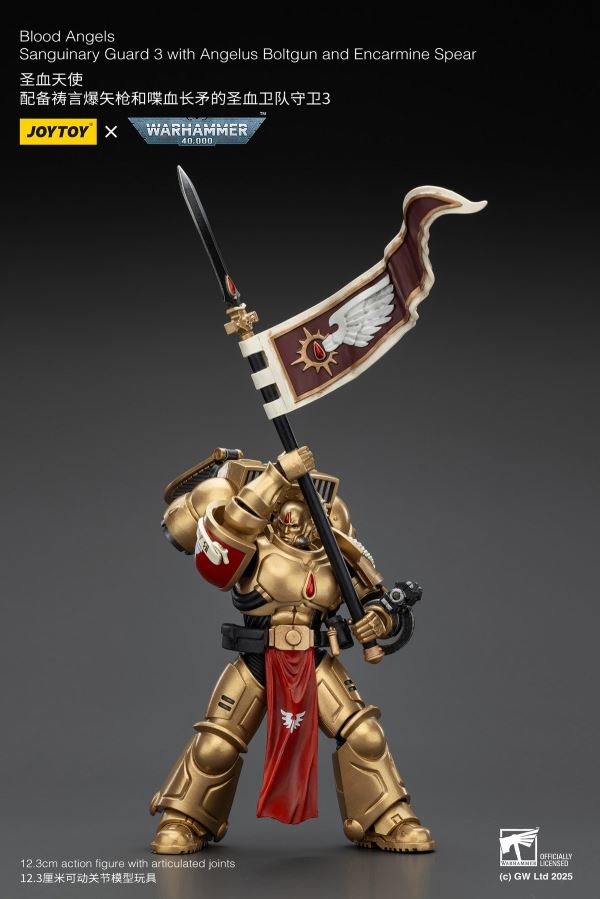 Fallen Lord Cypher / Captain of the 5th Company of the Sons of Horus / Blood Angels Sanguinary Guard 3-Man Set 1/18